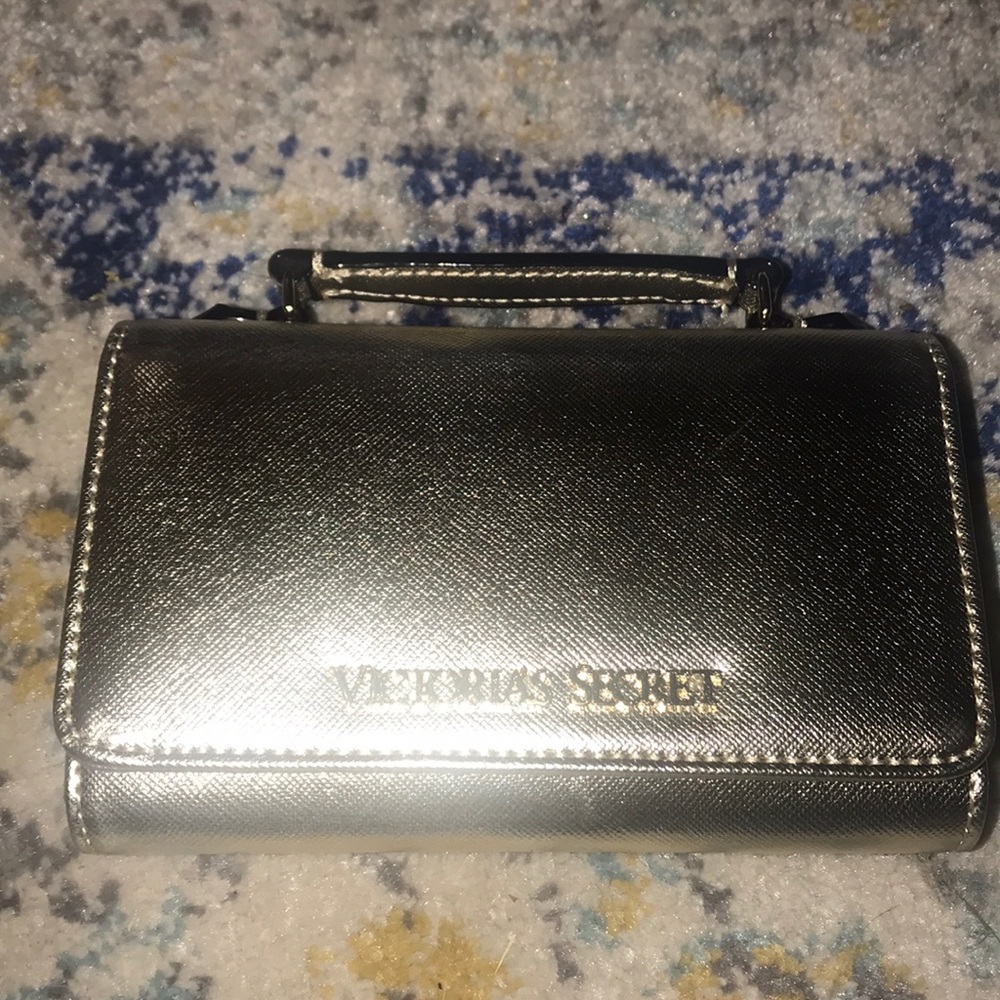 Victoria secret gold phone bag